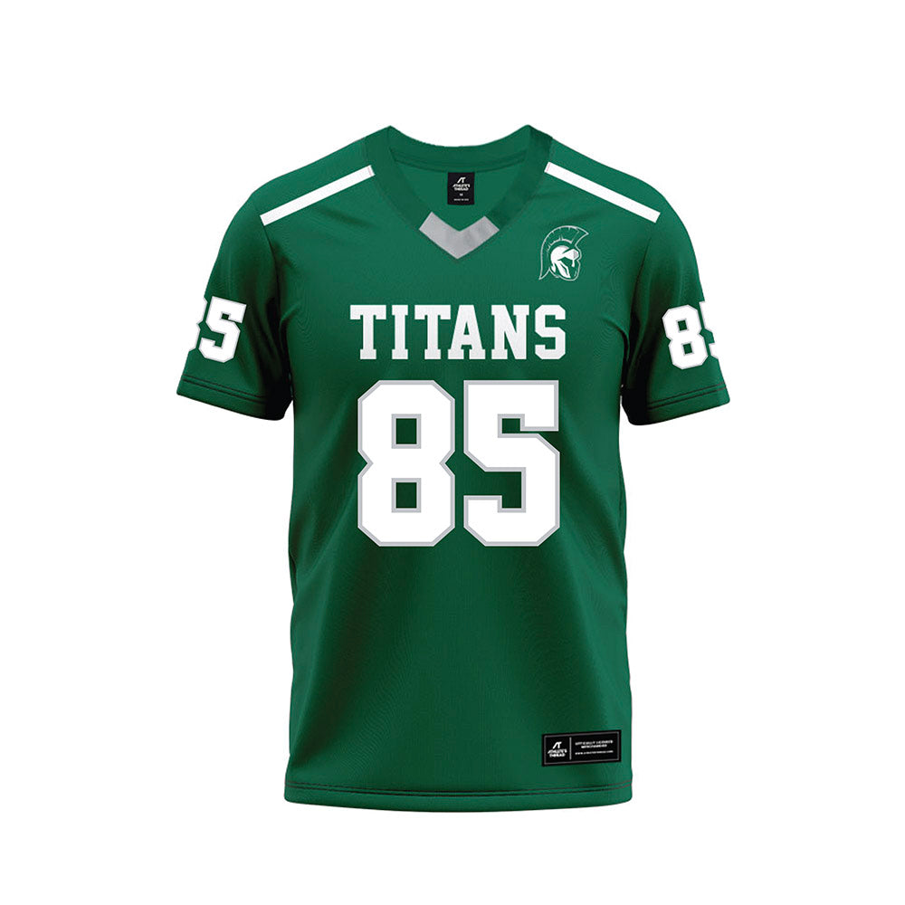 Illinois Wesleyan - NCAA Football : Matthew Gordon - Green Premium Football Jersey-0