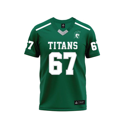 Illinois Wesleyan - NCAA Football : Miki Jovanovic - Green Premium Football Jersey-0