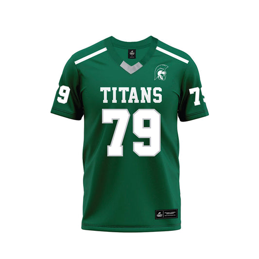 Illinois Wesleyan - NCAA Football : Christos Alexandros - Green Premium Football Jersey-0