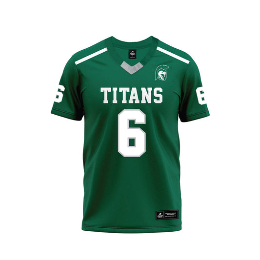 Illinois Wesleyan - NCAA Football : Gavin LaDere - Green Premium Football Jersey-0