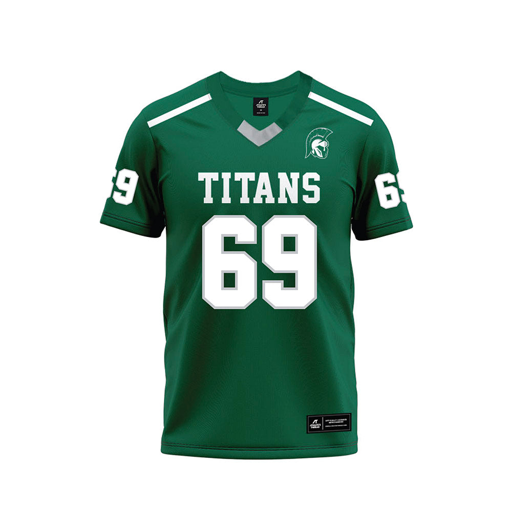 Illinois Wesleyan - NCAA Football : Nici Alexandros - Green Premium Football Jersey-0