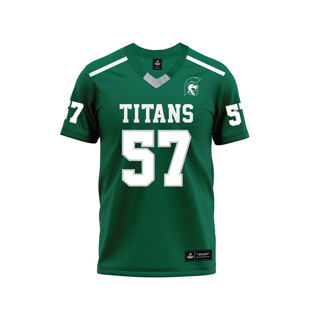 Illinois Wesleyan - NCAA Football : Zach Hansen - Green Premium Football Jersey