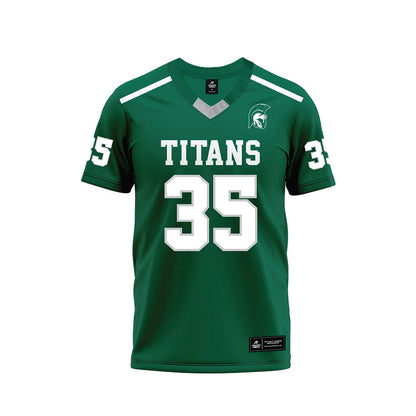 Illinois Wesleyan - NCAA Football : John Gavin - Green Premium Football Jersey