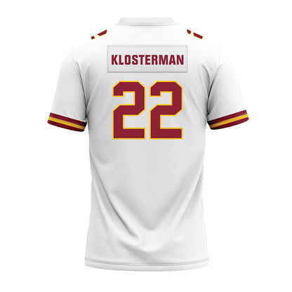 Iowa State - NCAA Football : John Klosterman - White Premium Football Jersey