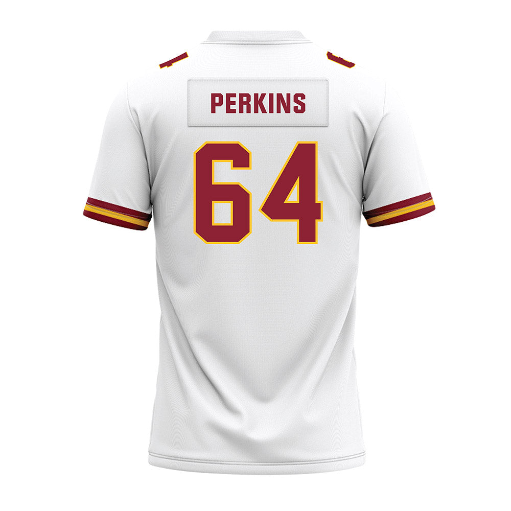 Iowa State - NCAA Football : Sione Perkins - White Premium Football Jersey-1