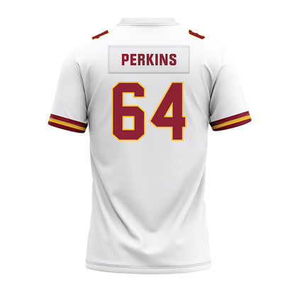 Iowa State - NCAA Football : Sione Perkins - White Premium Football Jersey-1
