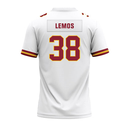 Iowa State - NCAA Football : Eddie Lemos - White Premium Football Jersey