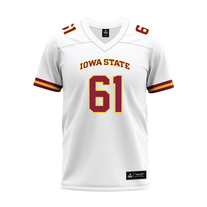 Iowa State - NCAA Football : Dylan Barrett - White Premium Football Jersey