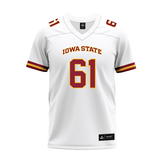 Iowa State - NCAA Football : Dylan Barrett - White Premium Football Jersey