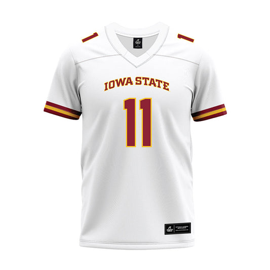 Iowa State - NCAA Football : Dominic Overby - White Premium Football Jersey-0