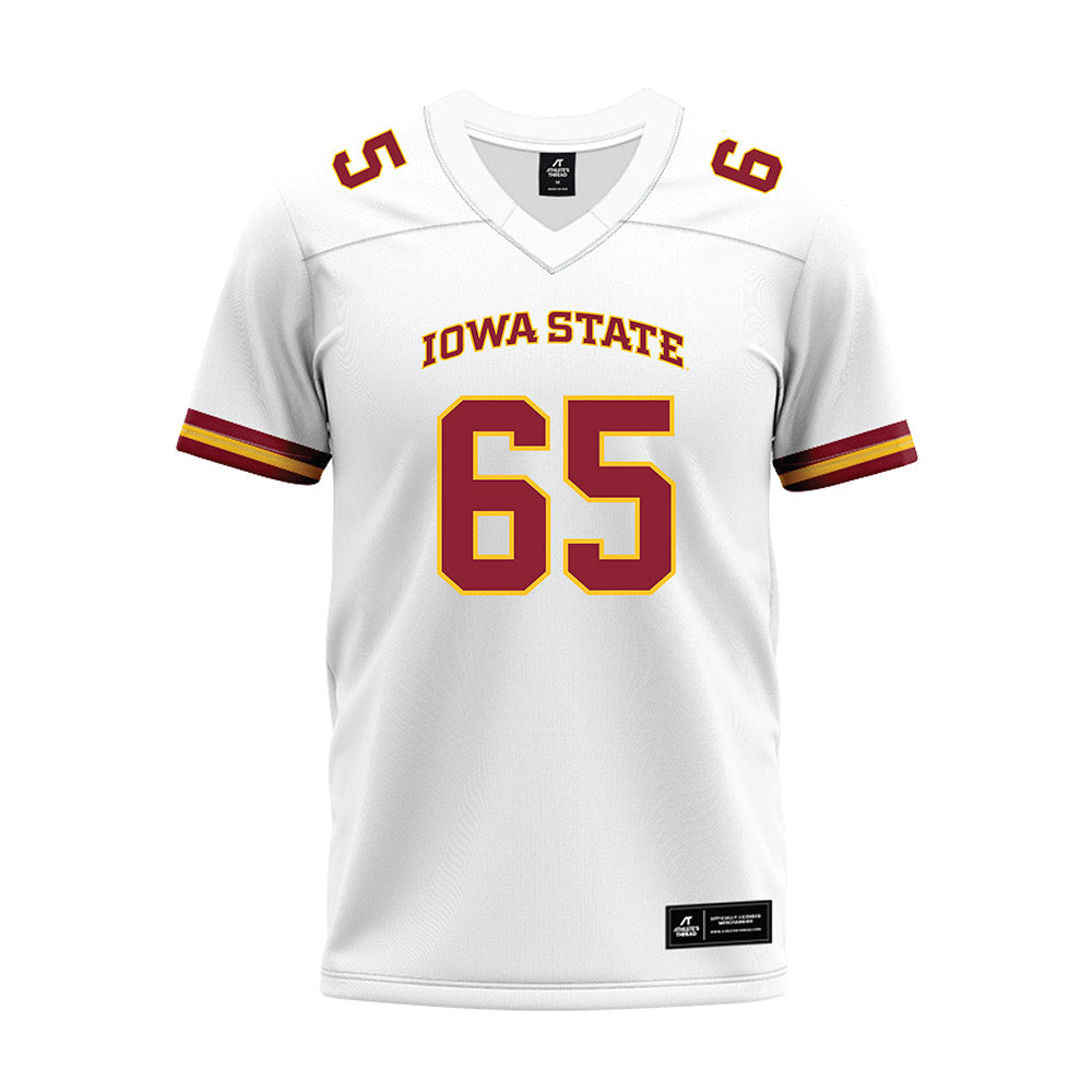 Iowa State - NCAA Football : Garret Rutledge - White Premium Football Jersey-0