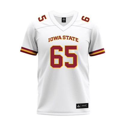Iowa State - NCAA Football : Garret Rutledge - White Premium Football Jersey-0