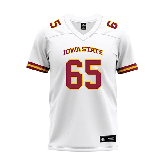 Iowa State - NCAA Football : Garret Rutledge - White Premium Football Jersey-0