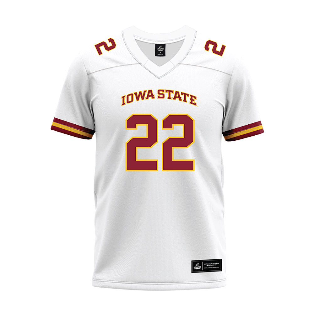 Iowa State - NCAA Football : John Klosterman - White Premium Football Jersey