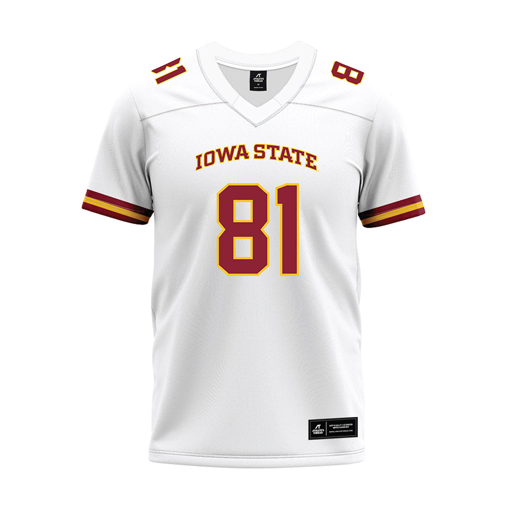 Iowa State - NCAA Football : Karon Brookins - White Premium Football Jersey-0