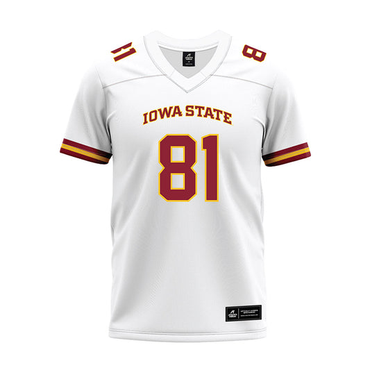 Iowa State - NCAA Football : Karon Brookins - White Premium Football Jersey-0