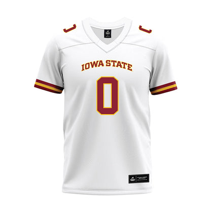 Iowa State - NCAA Football : Chase Sowell - White Premium Football Jersey-0