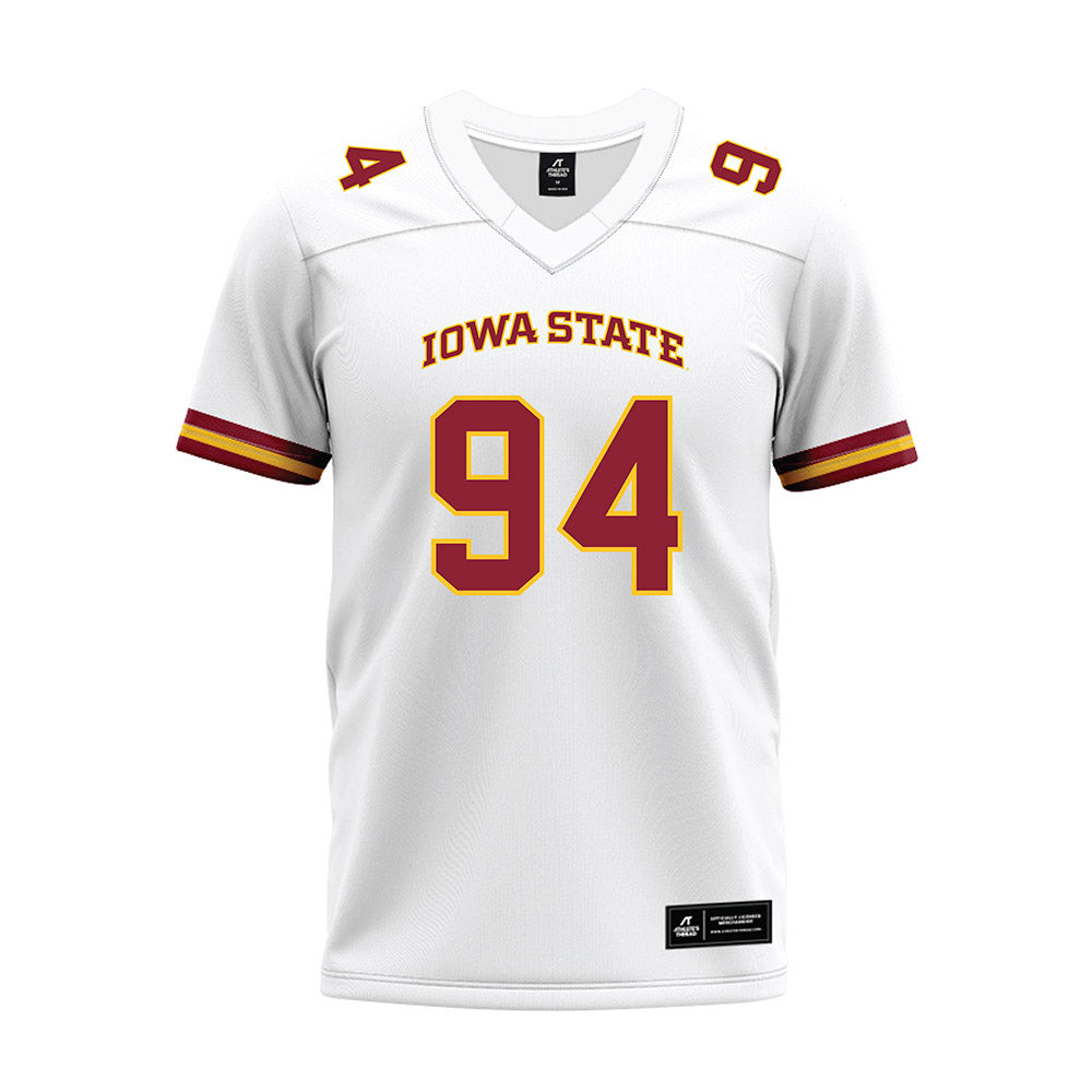 Iowa State - NCAA Football : Chase Smith - White Premium Football Jersey-0