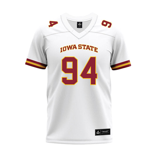 Iowa State - NCAA Football : Chase Smith - White Premium Football Jersey-0