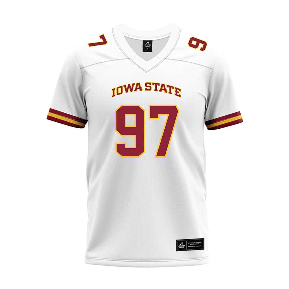 Iowa State - NCAA Football : Kyle Konrardy - White Premium Football Jersey