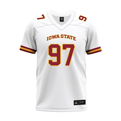 Iowa State - NCAA Football : Kyle Konrardy - White Premium Football Jersey