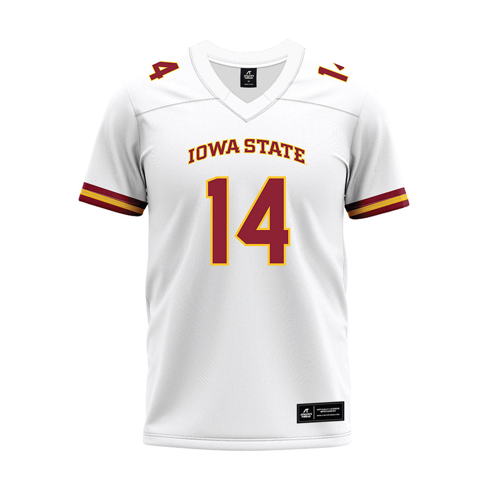 Iowa State - NCAA Football : Major Cantrell - White Premium Football Jersey