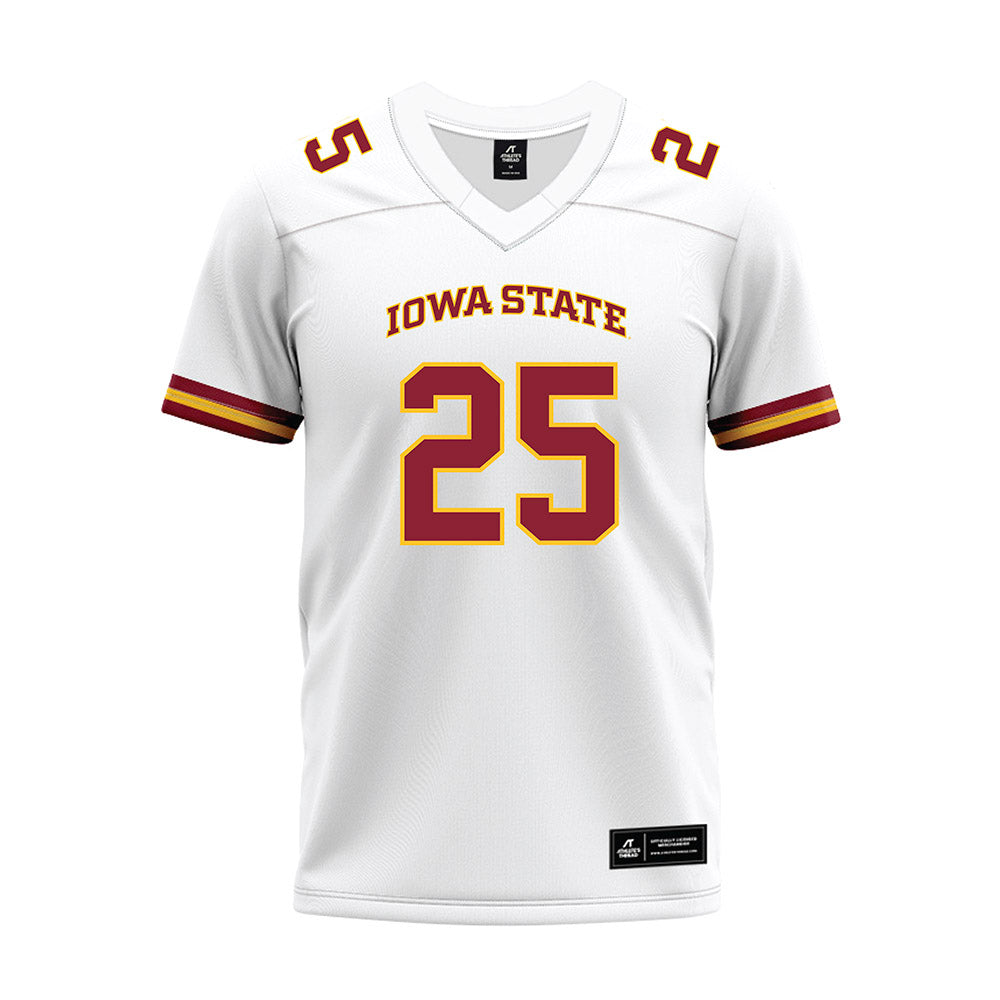 Iowa State - NCAA Football : Joshua Patterson - White Premium Football Jersey-0
