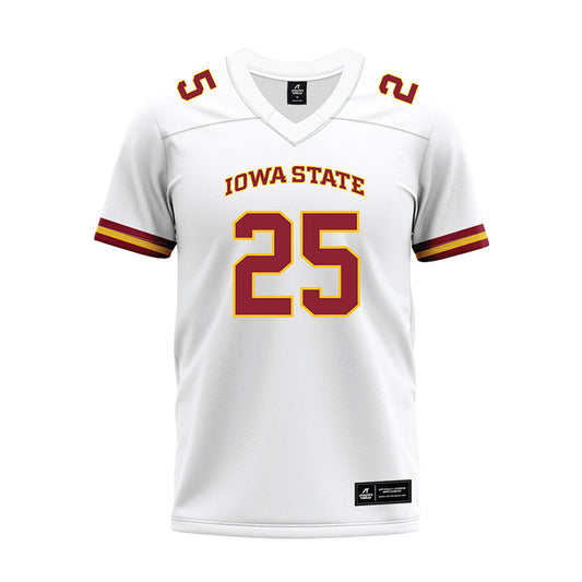 Iowa State - NCAA Football : Joshua Patterson - White Premium Football Jersey-0