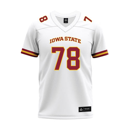Iowa State - NCAA Football : Will Tompkins - White Premium Football Jersey-0