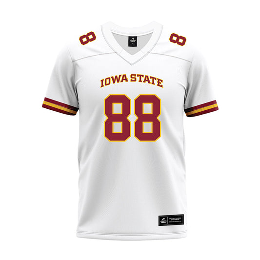 Iowa State - NCAA Football : Dyllan Malone - White Premium Football Jersey-0