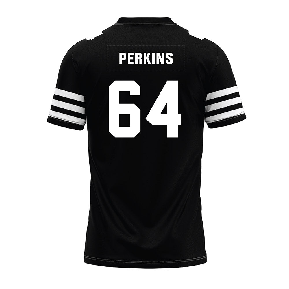 Iowa State - NCAA Football : Sione Perkins - Black Premium Football Jersey-1