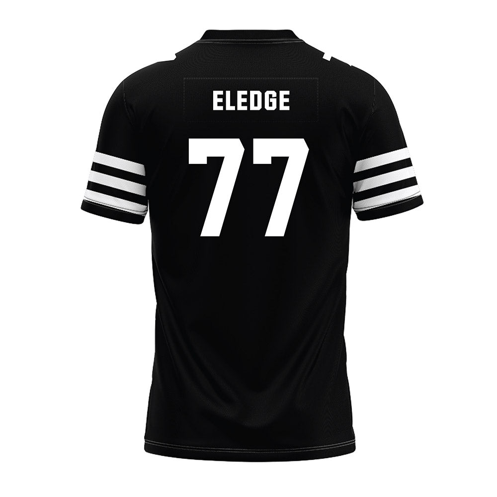 Iowa State - NCAA Football : Easton Eledge - Black Premium Football Jersey-1