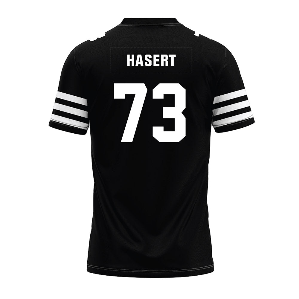 Iowa State - NCAA Football : Deylin Hasert - Black Premium Football Jersey