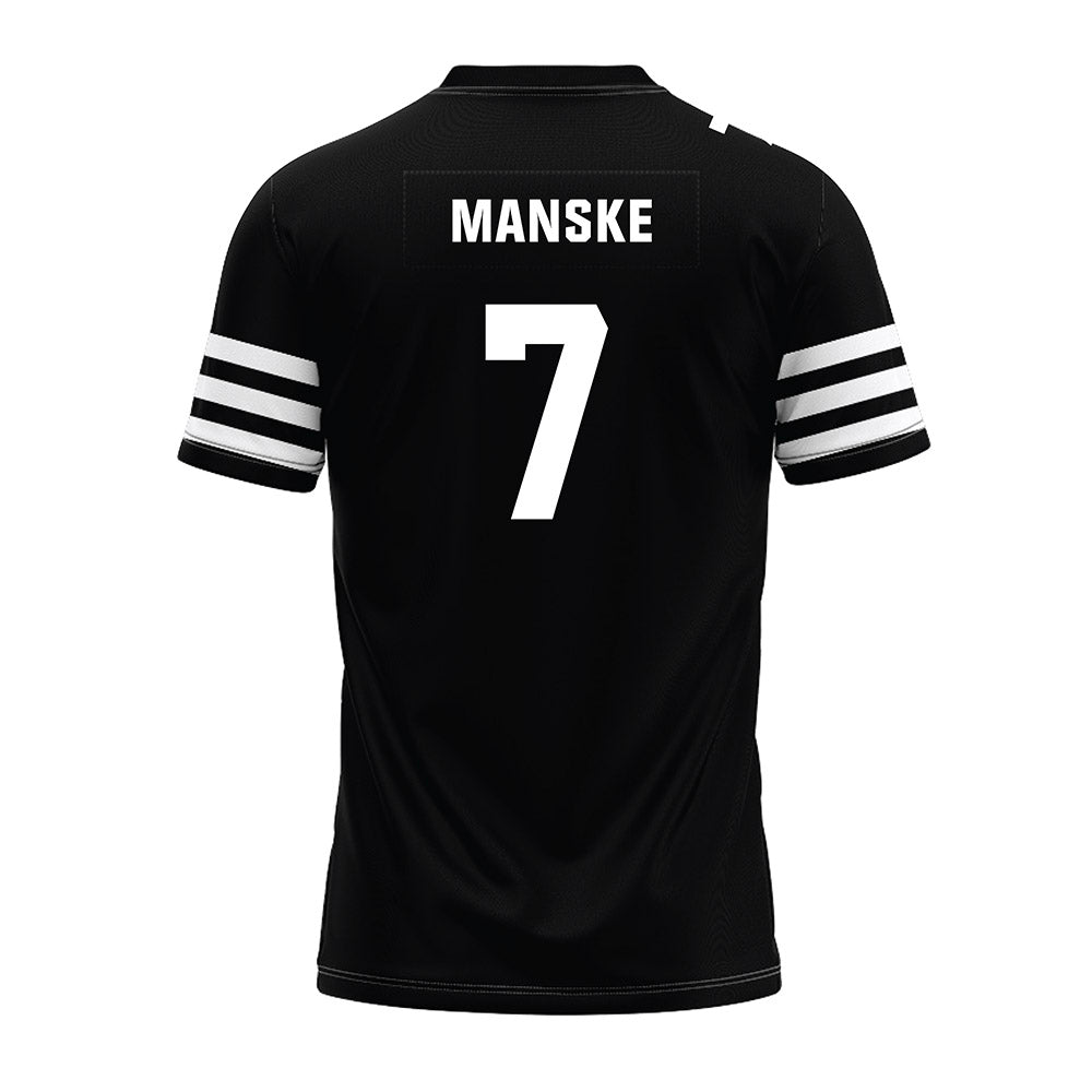 Iowa State - NCAA Football : Alex Manske - Black Premium Football Jersey-1