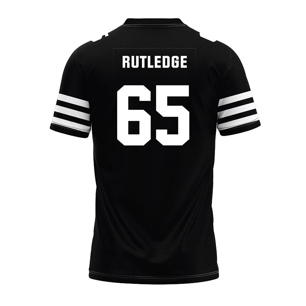 Iowa State - NCAA Football : Garret Rutledge - Black Premium Football Jersey-1