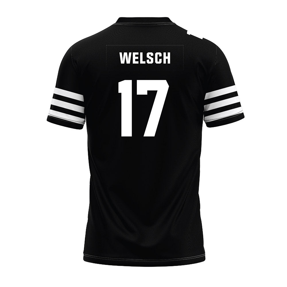 Iowa State - NCAA Football : Connor Welsch - Black Premium Football Jersey-1
