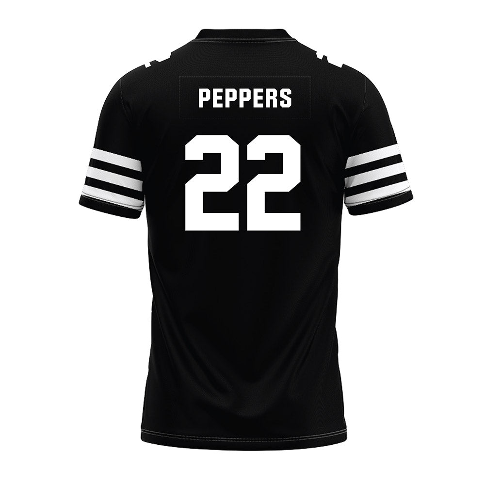 Iowa State - NCAA Football : Ryver Peppers - Black Premium Football Jersey-1