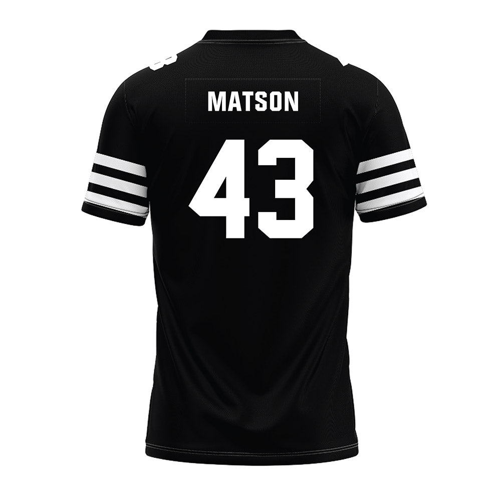 Iowa State - NCAA Football : Caden Matson - Black Premium Football Jersey