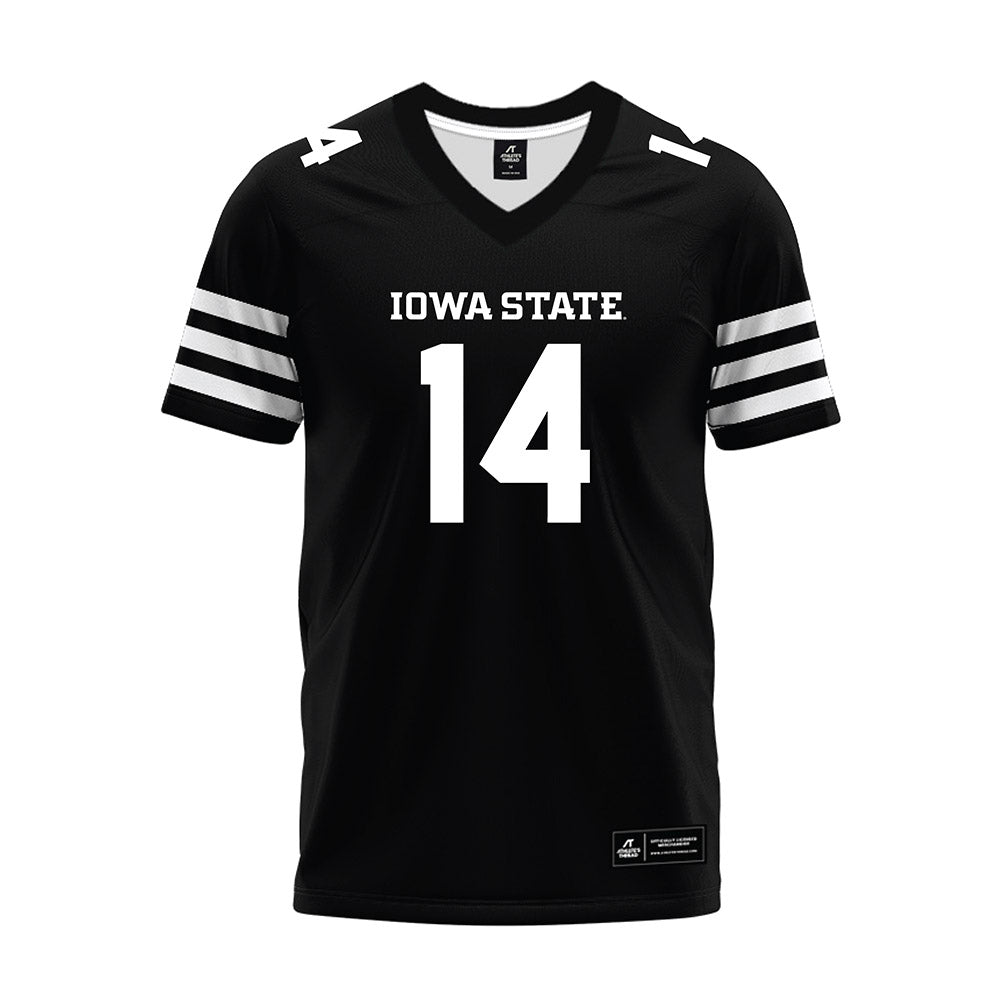 Iowa State - NCAA Football : Major Cantrell - Black Premium Football Jersey