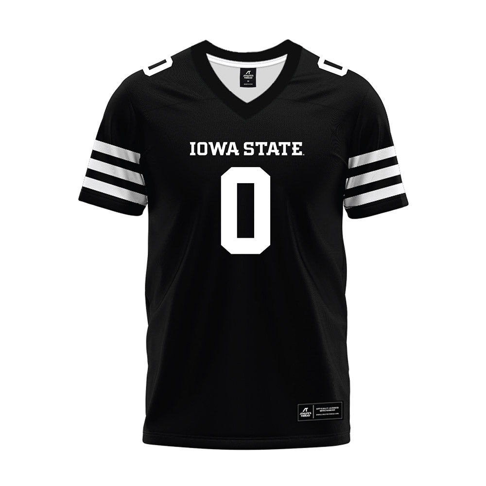 Iowa State - NCAA Football : Chase Sowell - Black Premium Football Jersey-0