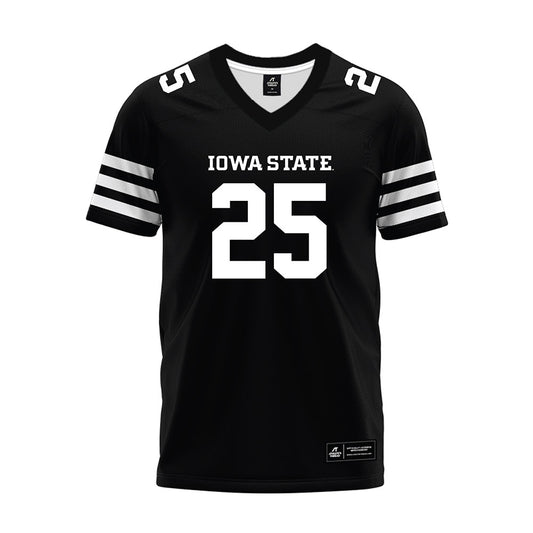 Iowa State - NCAA Football : Joshua Patterson - Black Premium Football Jersey-0