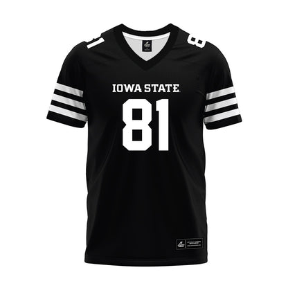 Iowa State - NCAA Football : Karon Brookins - Black Premium Football Jersey-0