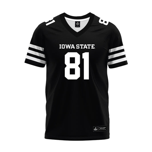 Iowa State - NCAA Football : Karon Brookins - Black Premium Football Jersey-0