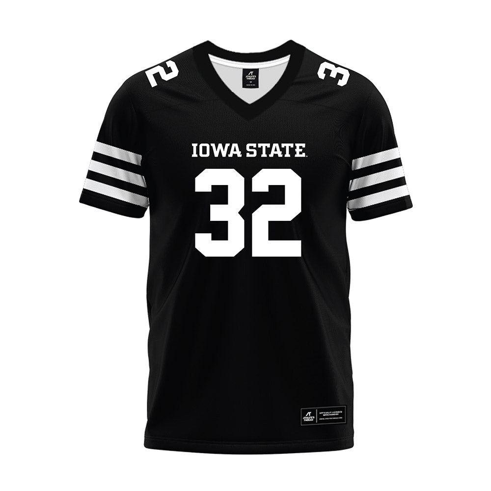 Iowa State - NCAA Football : Angelo Jackson - Black Premium Football Jersey-0