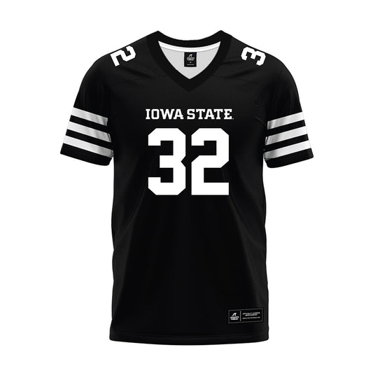 Iowa State - NCAA Football : Angelo Jackson - Black Premium Football Jersey-0