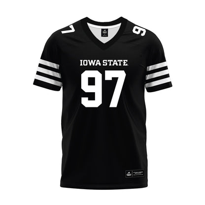Iowa State - NCAA Football : Kyle Konrardy - Black Premium Football Jersey