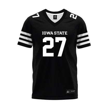 Iowa State - NCAA Football : LaMarcus Hicks - Black Premium Football Jersey-0