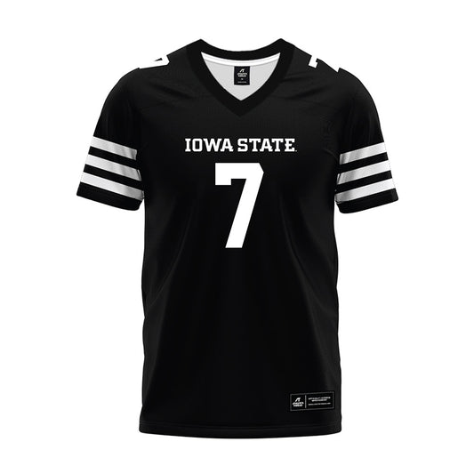 Iowa State - NCAA Football : Alex Manske - Black Premium Football Jersey-0
