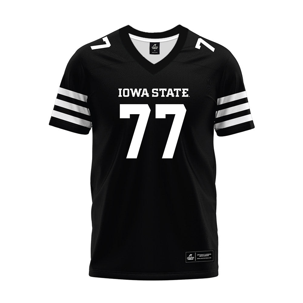 Iowa State - NCAA Football : Easton Eledge - Black Premium Football Jersey-0