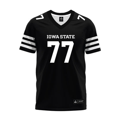 Iowa State - NCAA Football : Easton Eledge - Black Premium Football Jersey-0